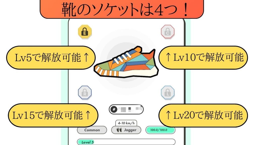 靴のソケットの表示画面