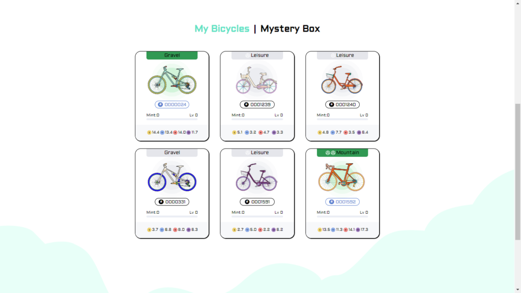 CYCGO My Bicyclesの画面
